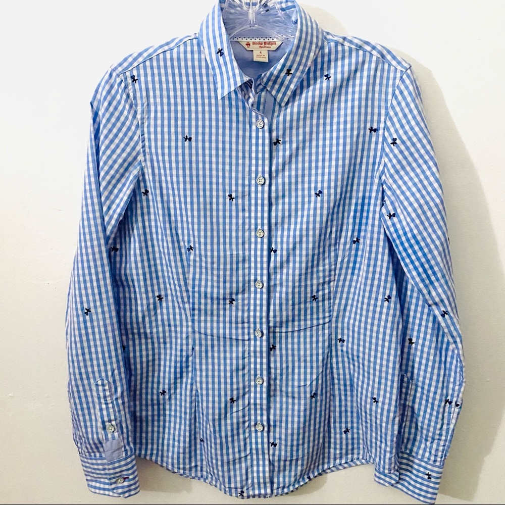 Brooks Brothers | Rose Embroidered Shirt